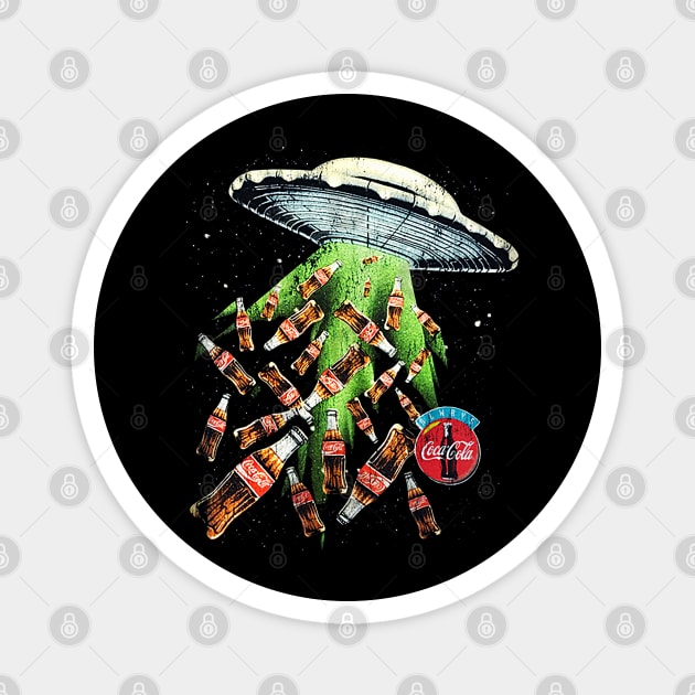 Coca Cola Coke - Always - Alien UFO Magnet by nicklower